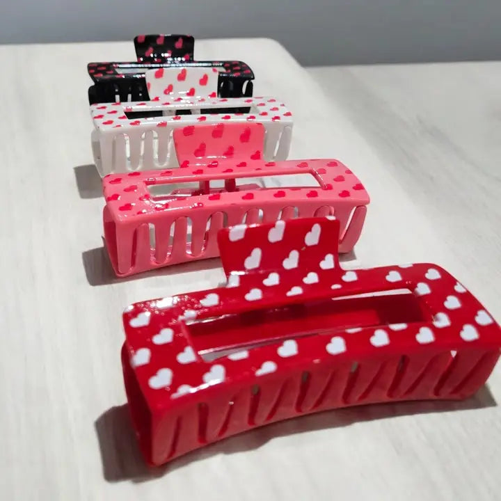Lovers Lane Valentine's Day Hair Claw Clips