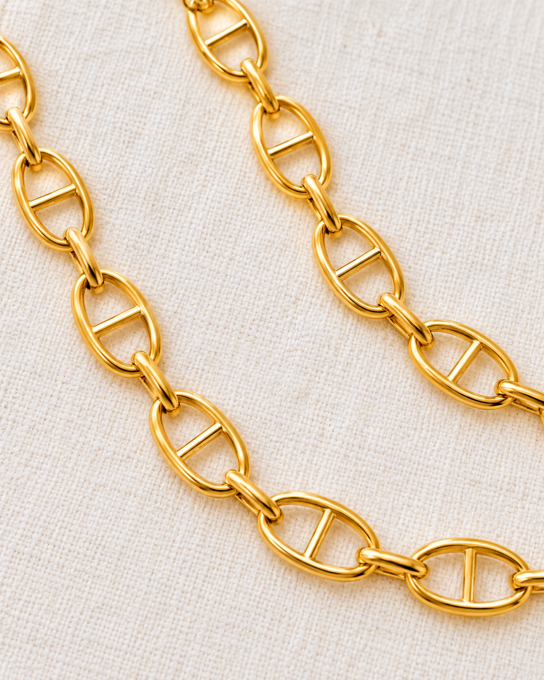 Golden Bit Long Equestrian Chain Necklace