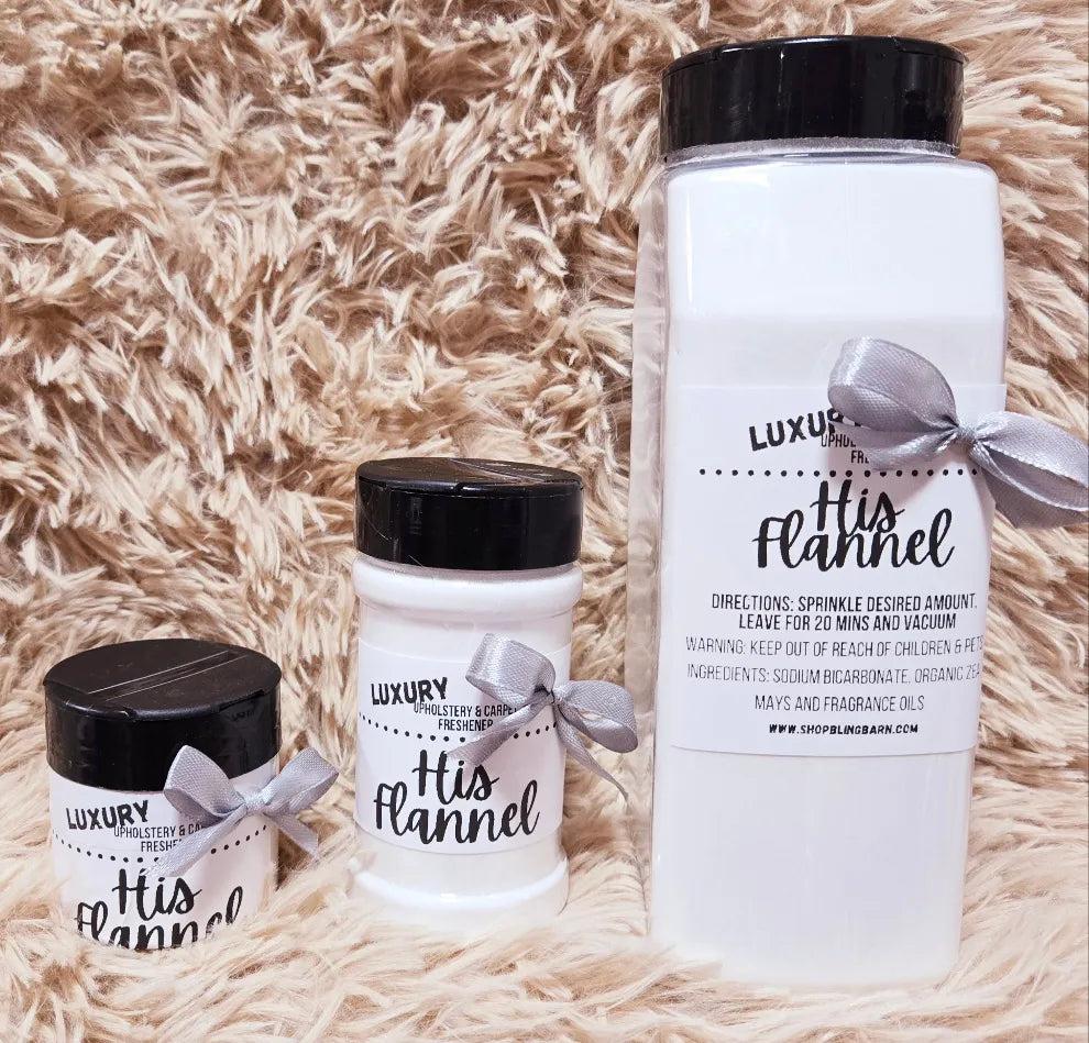 His Flannel Luxury Upholstery and Carpet Freshener Winter Scent