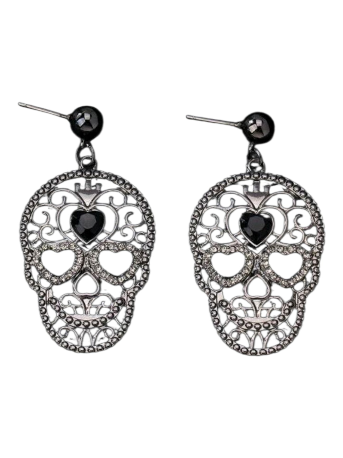 Midnight Soul Skull Earrings