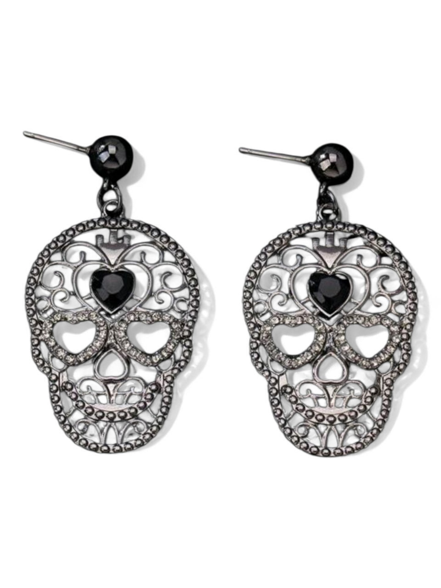 Midnight Soul Skull Earrings