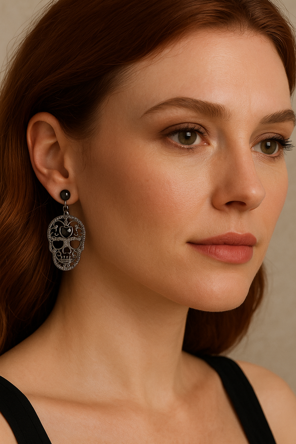 Midnight Soul Skull Earrings