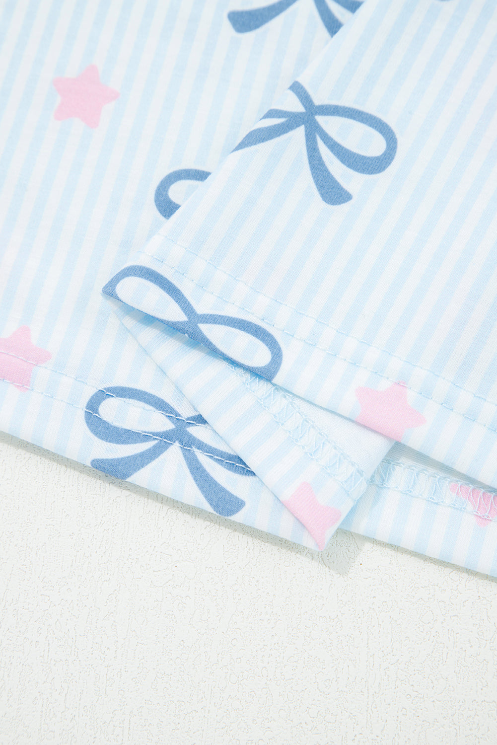 Starry Bow Dreams Lounge Set | Cozy 2-Piece Pajamas
