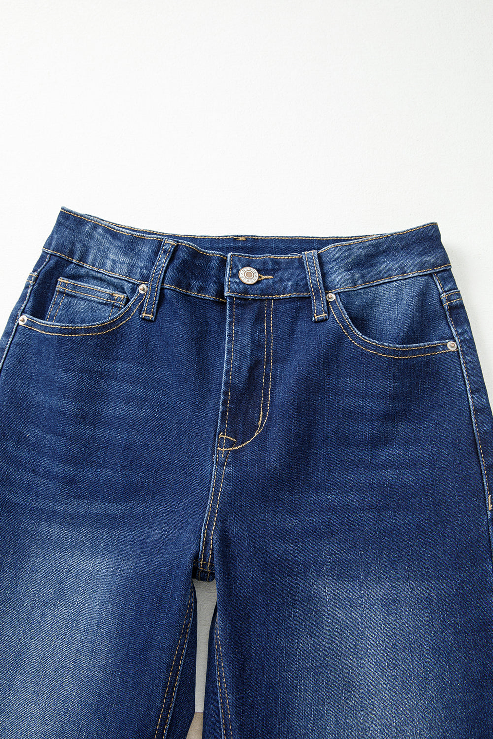Sail Blue Western Stitch Bootcut Jeans – Dark Wash Women’s Denim with Patched Pockets