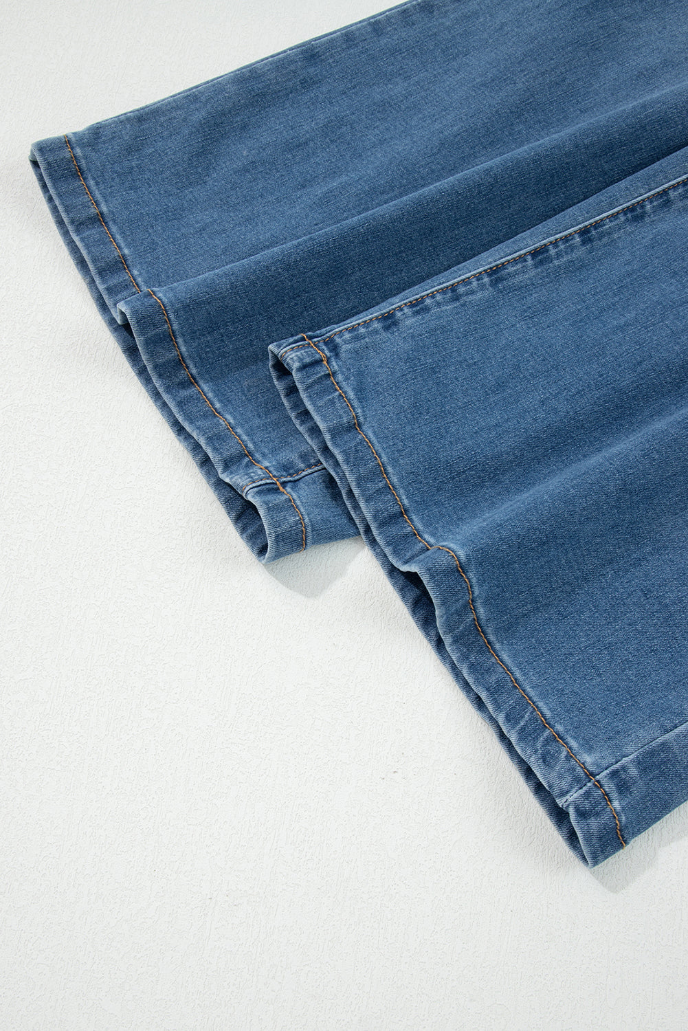 Ashleigh Blue Multi-Button High Waist Wide Leg Jeans – Women’s Denim with Front Pockets