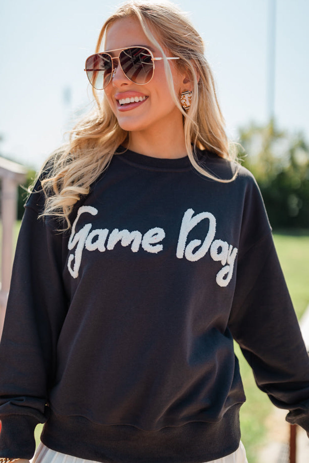 Game Day Goals Chenille Sweatshirt – Sporty, Cozy & Cute