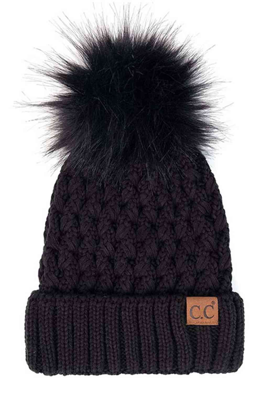 Summit Lattice Pom Beanie