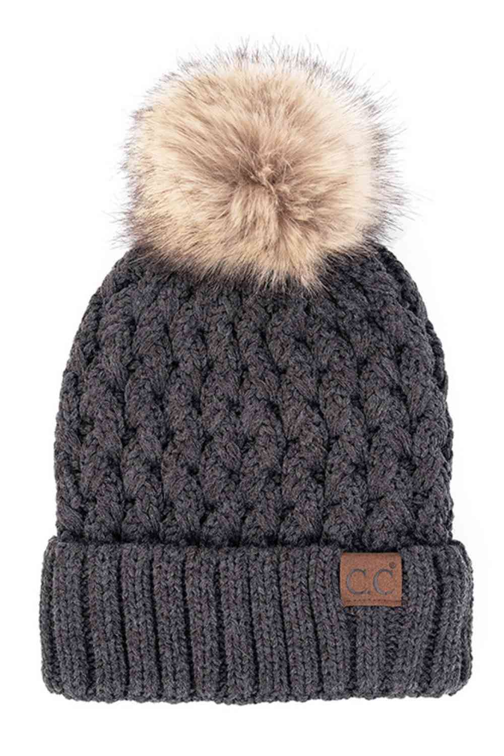 Summit Lattice Pom Beanie