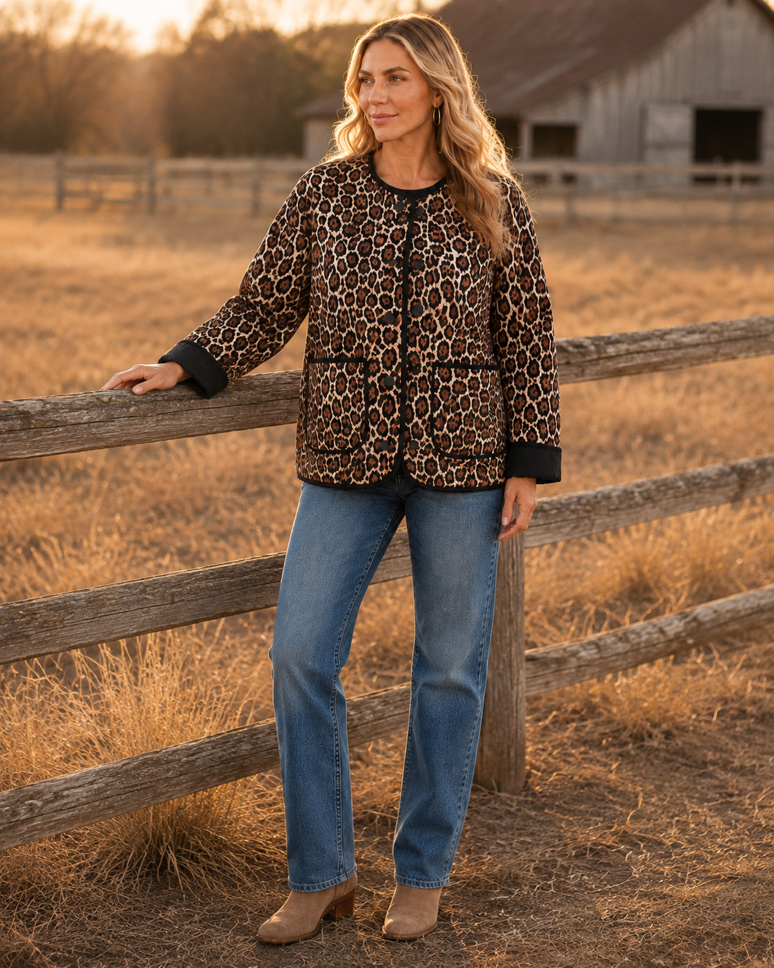 Wildwood Leopard Quilted Jacket
