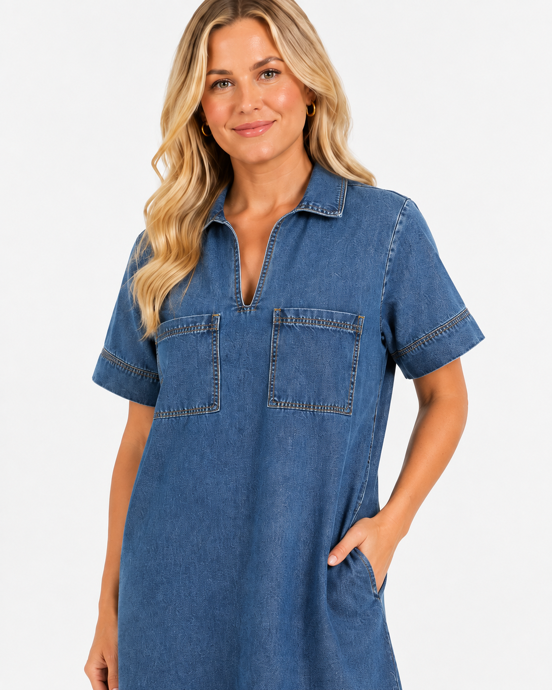 Sunday Drive Denim Mini Dress