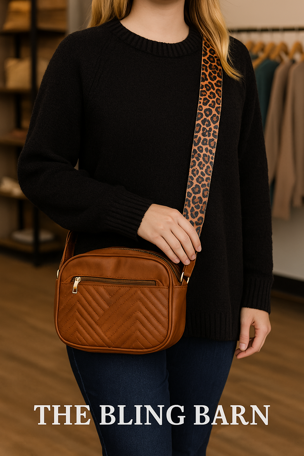 Leopard Lane Quilted Crossbody