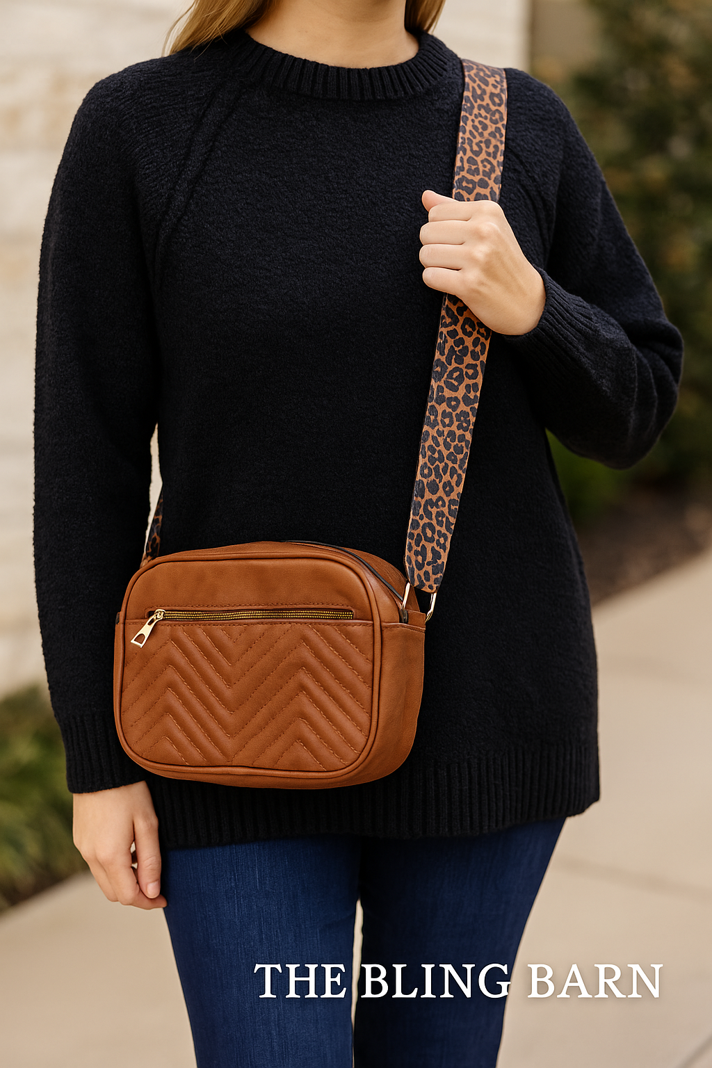 Leopard Lane Quilted Crossbody