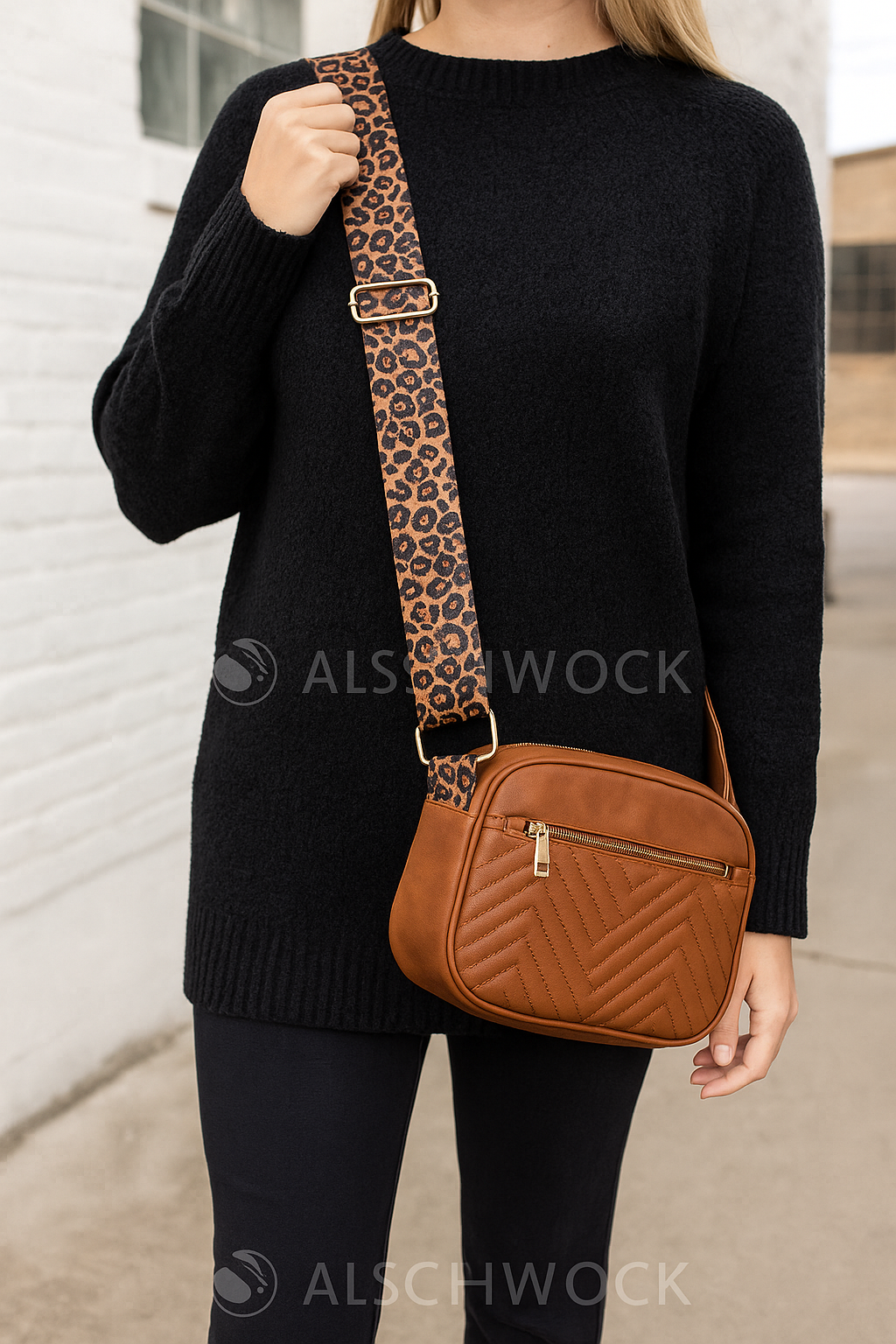 Leopard Lane Quilted Crossbody