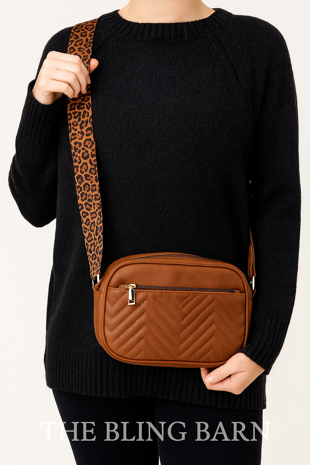 Leopard Lane Quilted Crossbody