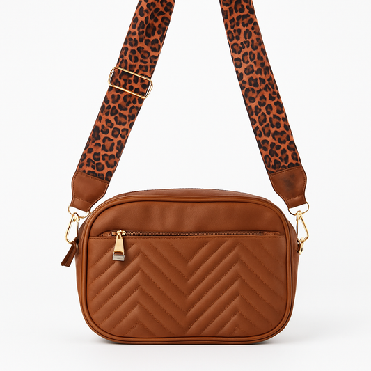 Leopard Lane Quilted Crossbody