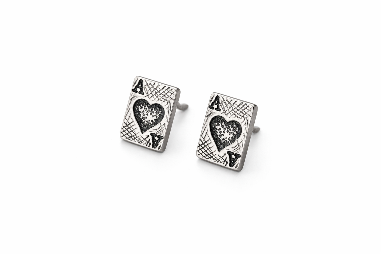 High Stakes Heart Stud Earrings