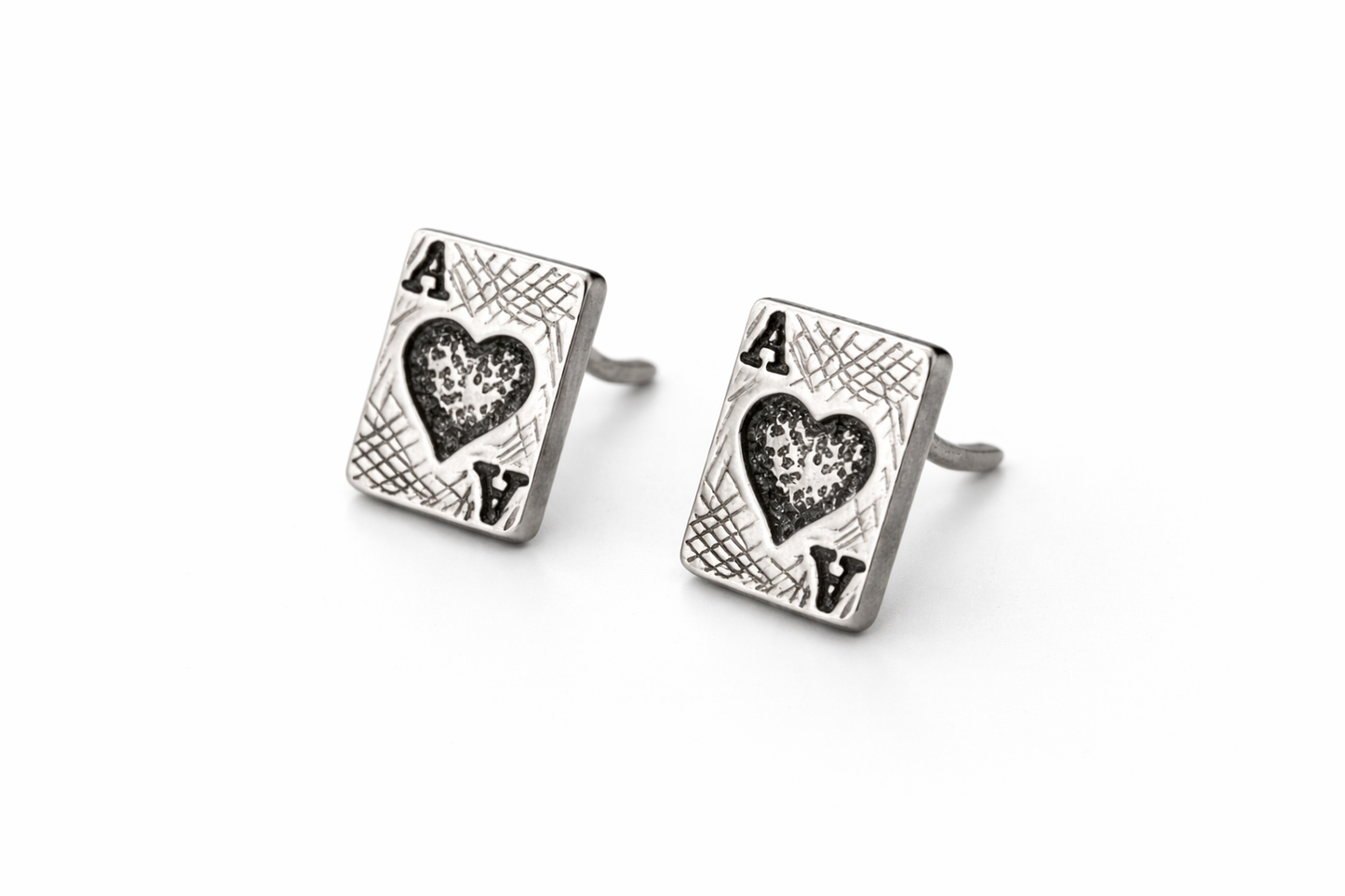 High Stakes Heart Stud Earrings