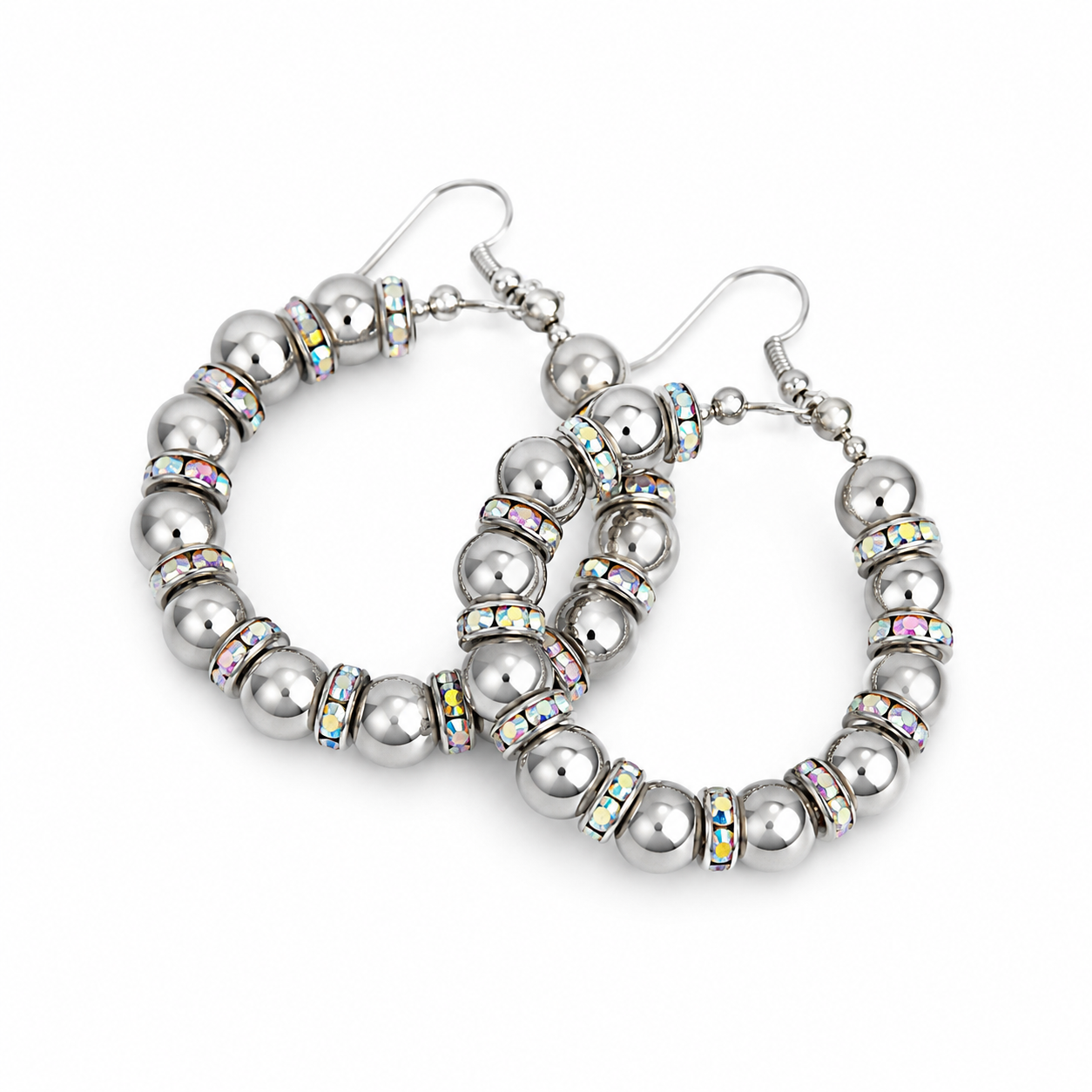 Starlight Dust Hoop Earrings
