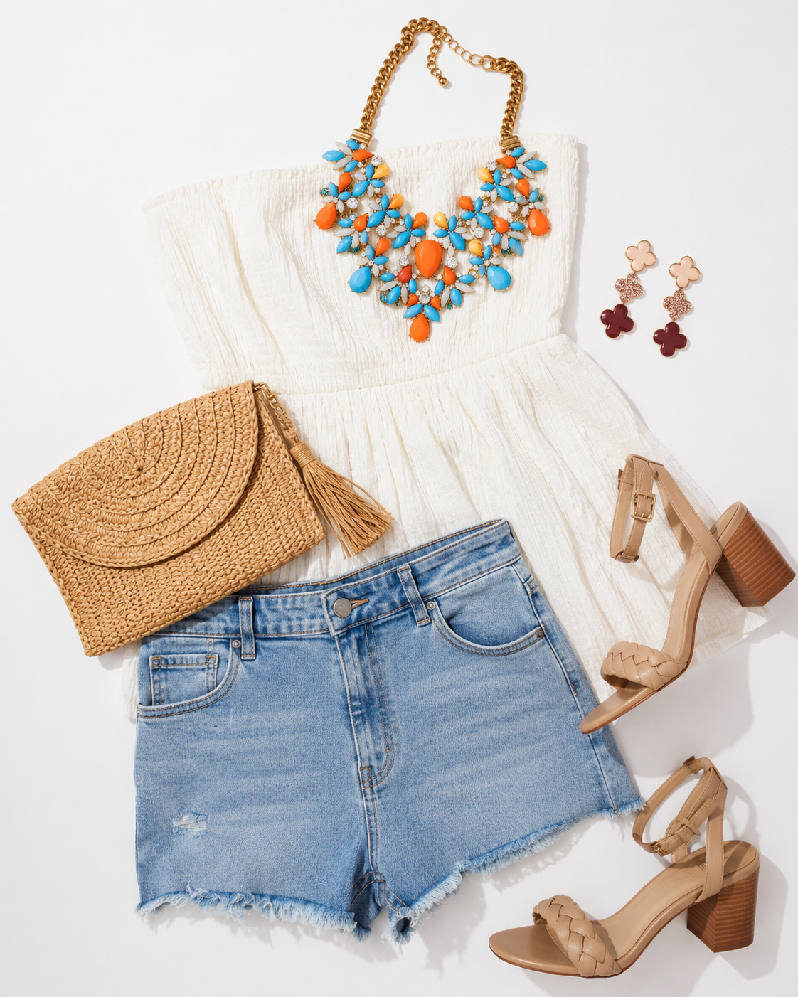 Coral Coast Statement Necklace