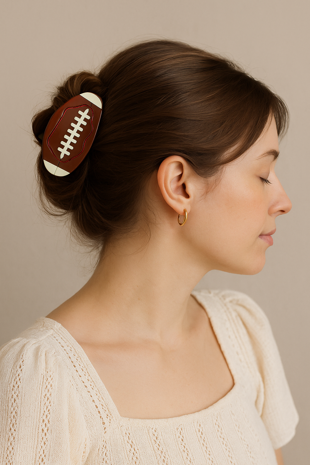 Are You Ready For Some Football Hair Claw Clip