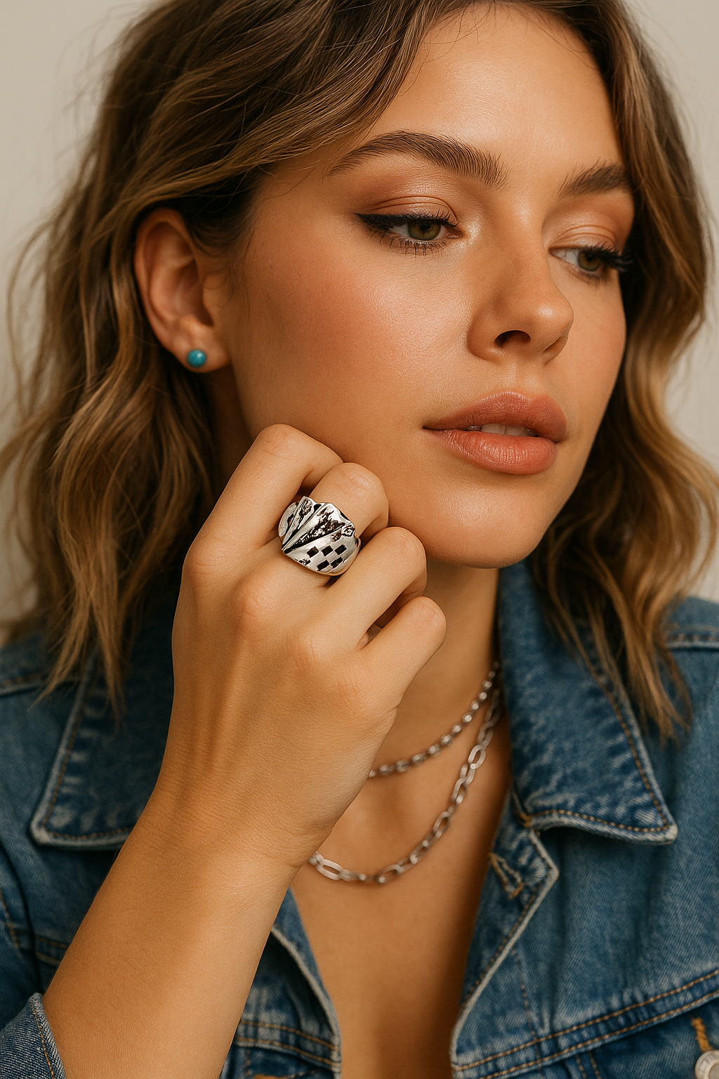 One Of The Lucky Ones Adjustable Fashion Ring