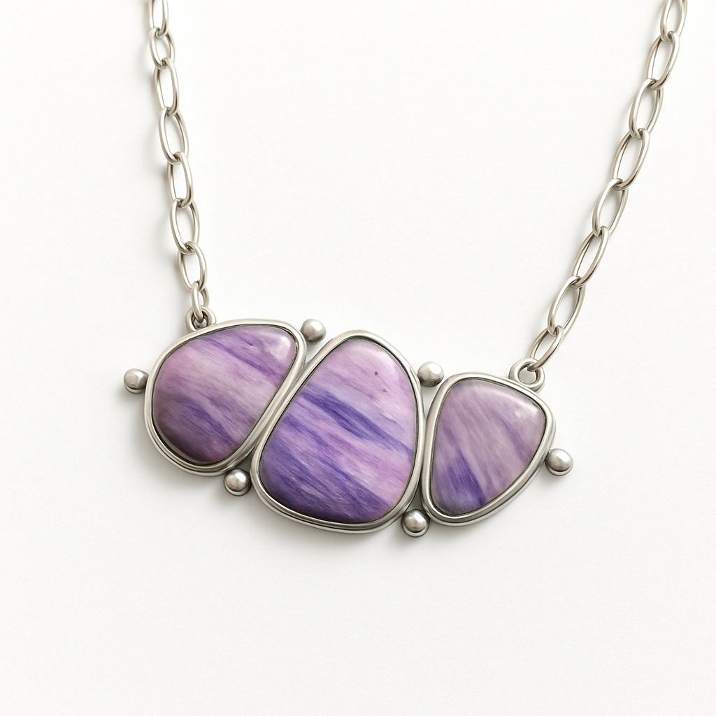 Wisdom Of The West Purple Fashion Necklace