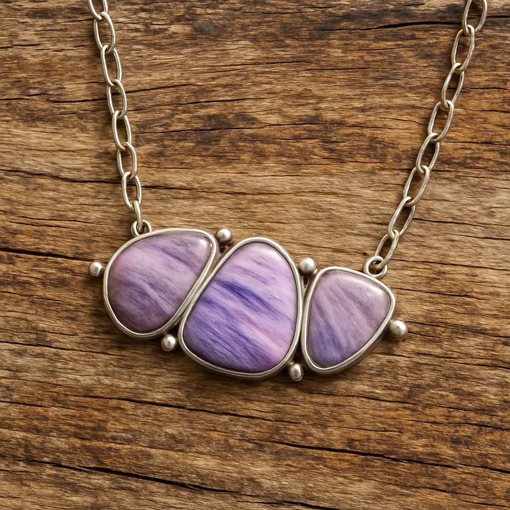 Wisdom Of The West Purple Fashion Necklace