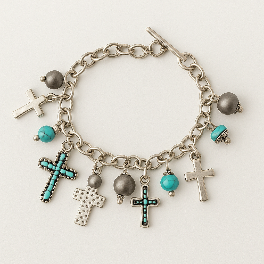 Farmers Wife Charm Link Fashion Bracelet