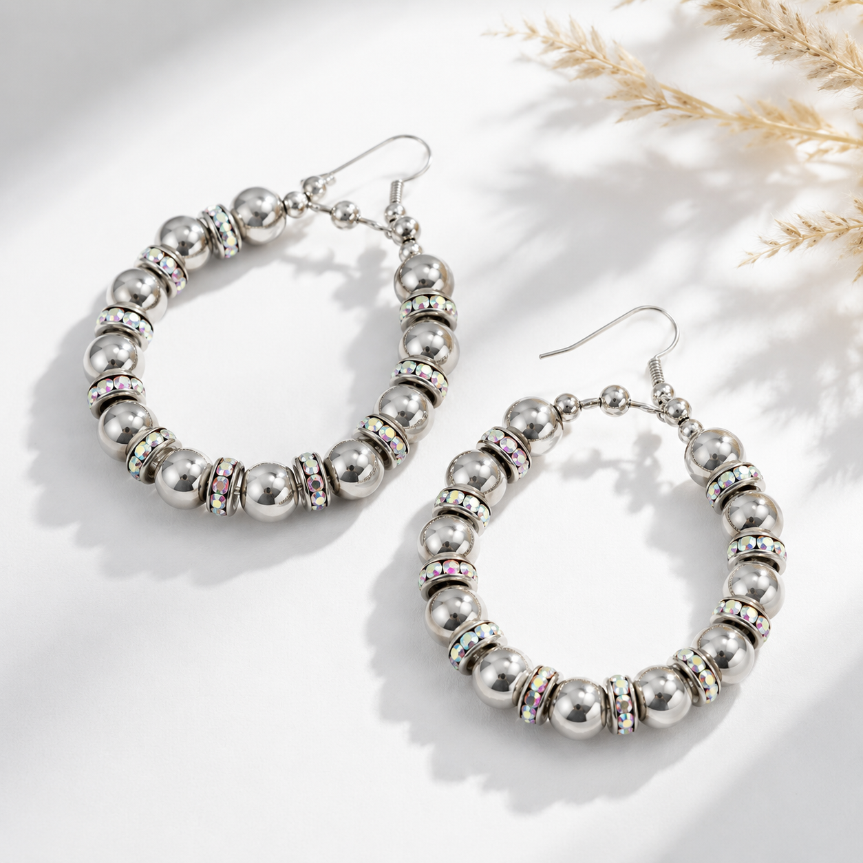 Starlight Dust Hoop Earrings