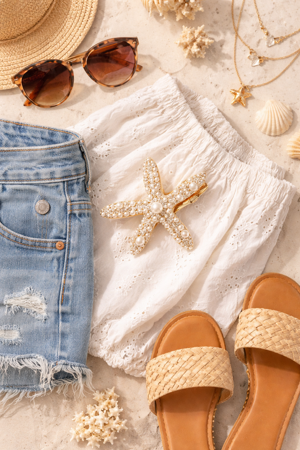 Seaside Starlet Hair Clips