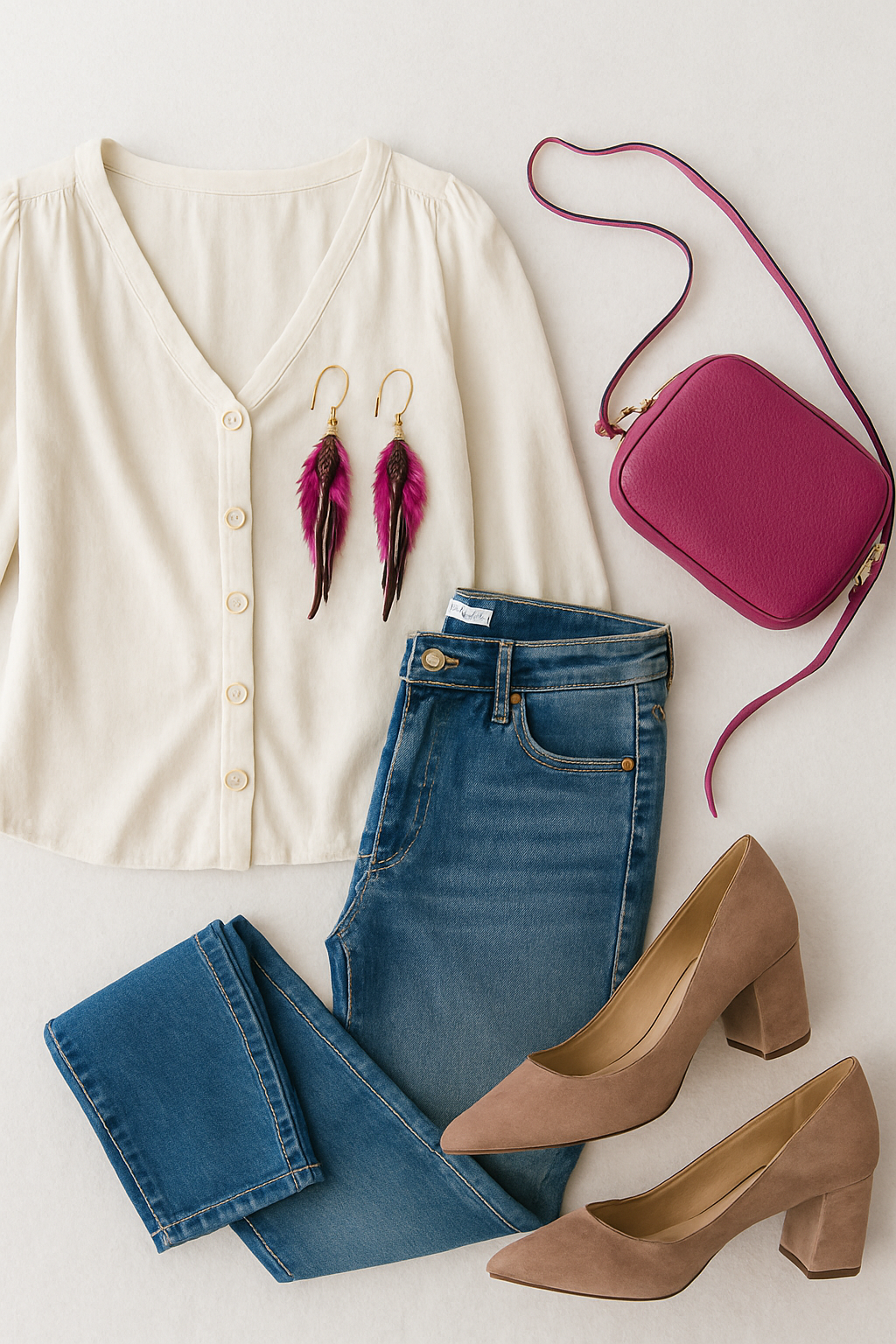 Birds of A Feather Lightweight Fun Earrings