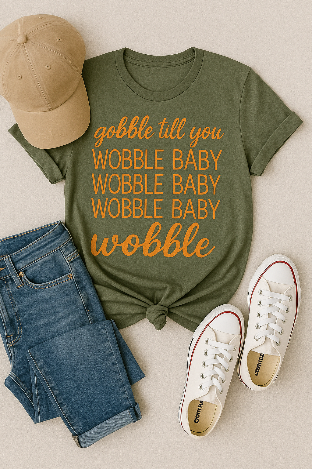 Gobble Till you Wobble Baby Graphic Tee