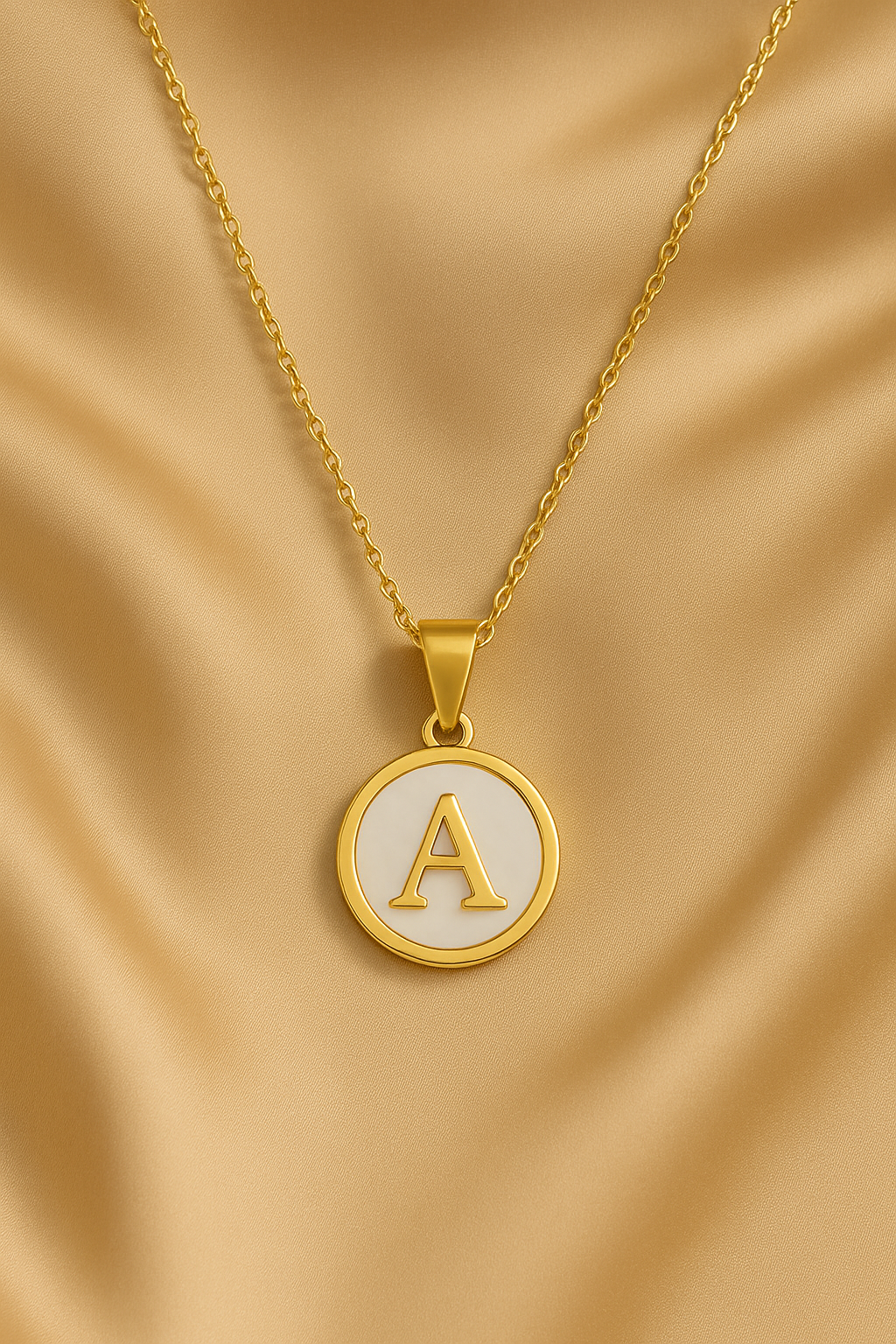 Shell Letter Initial Necklace