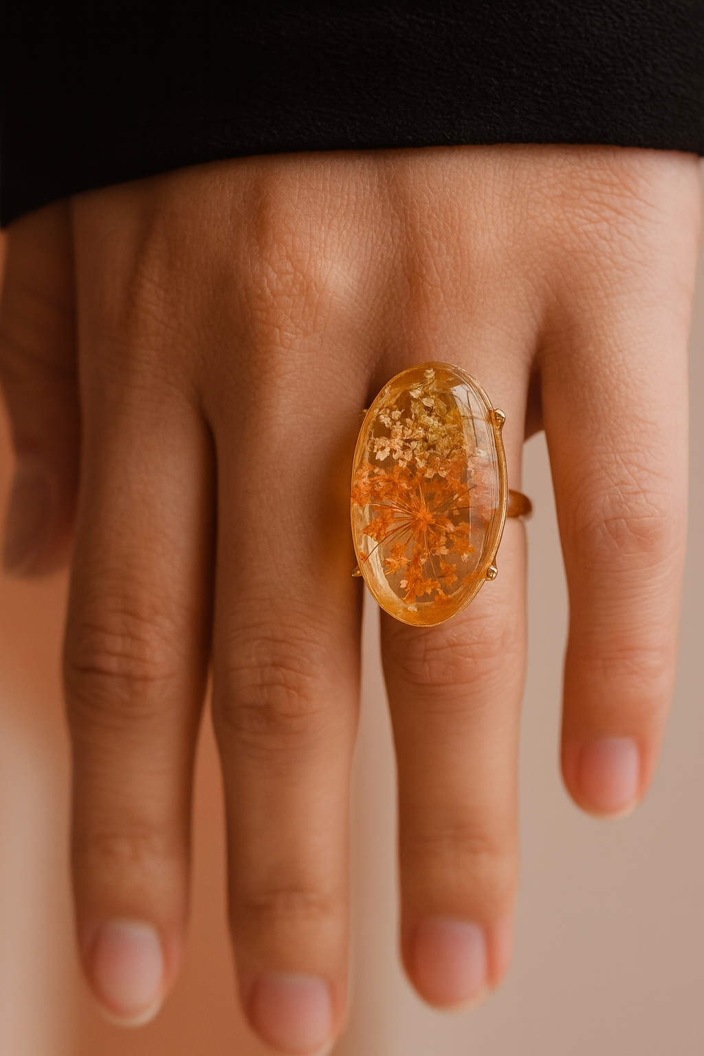 Looking At The Flower Side Ring