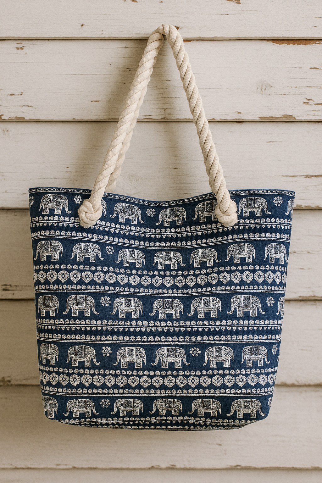 Into The Jungle Elephant Shoulder Bag with Zipper
