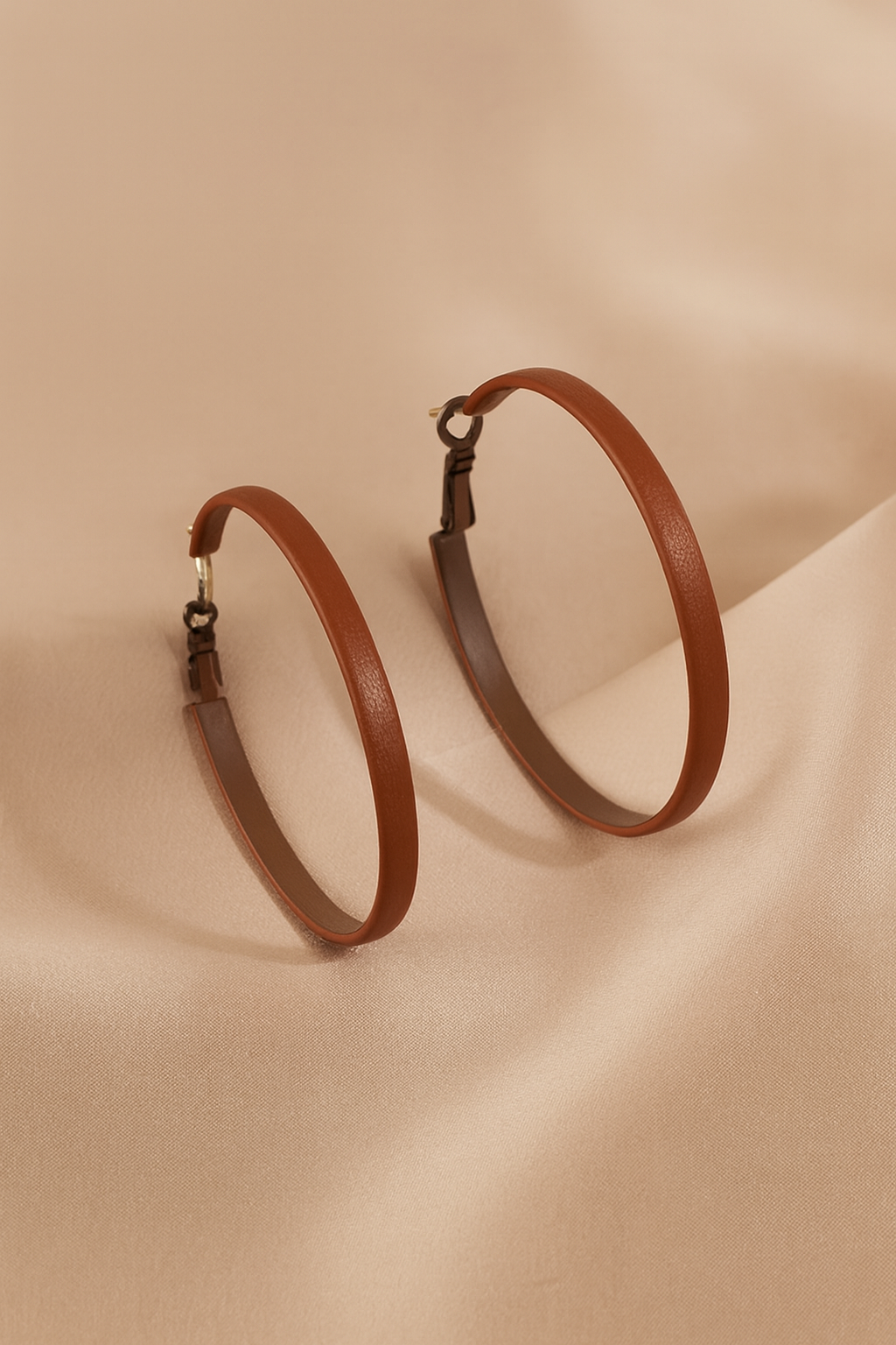 My Rodeo Hoops Vegan Leather Fashion Hoop Earrings