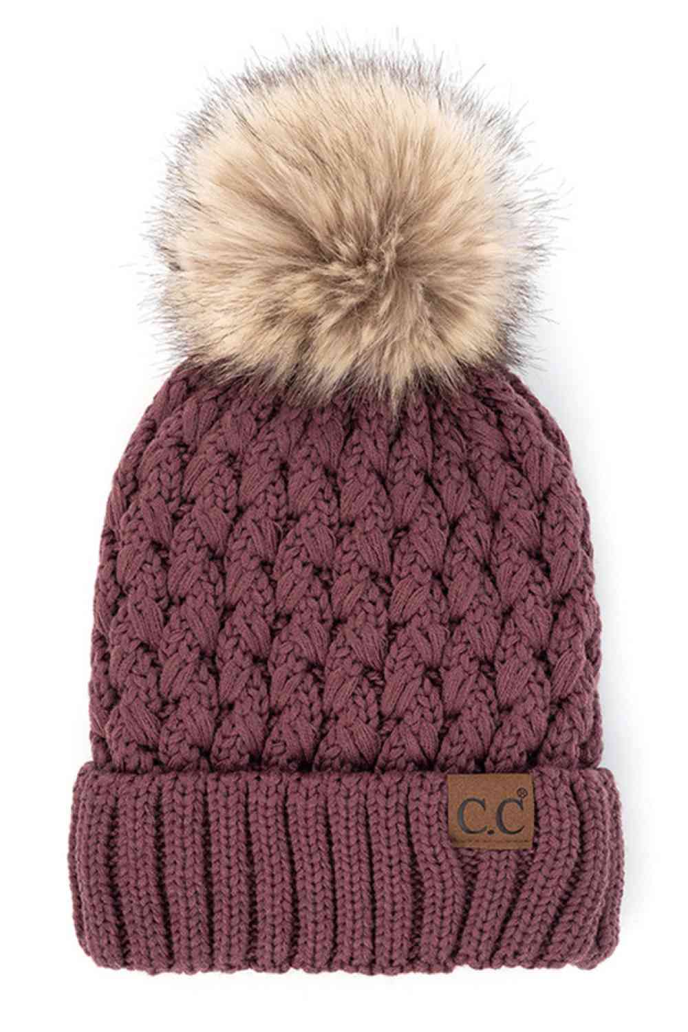 Summit Lattice Pom Beanie