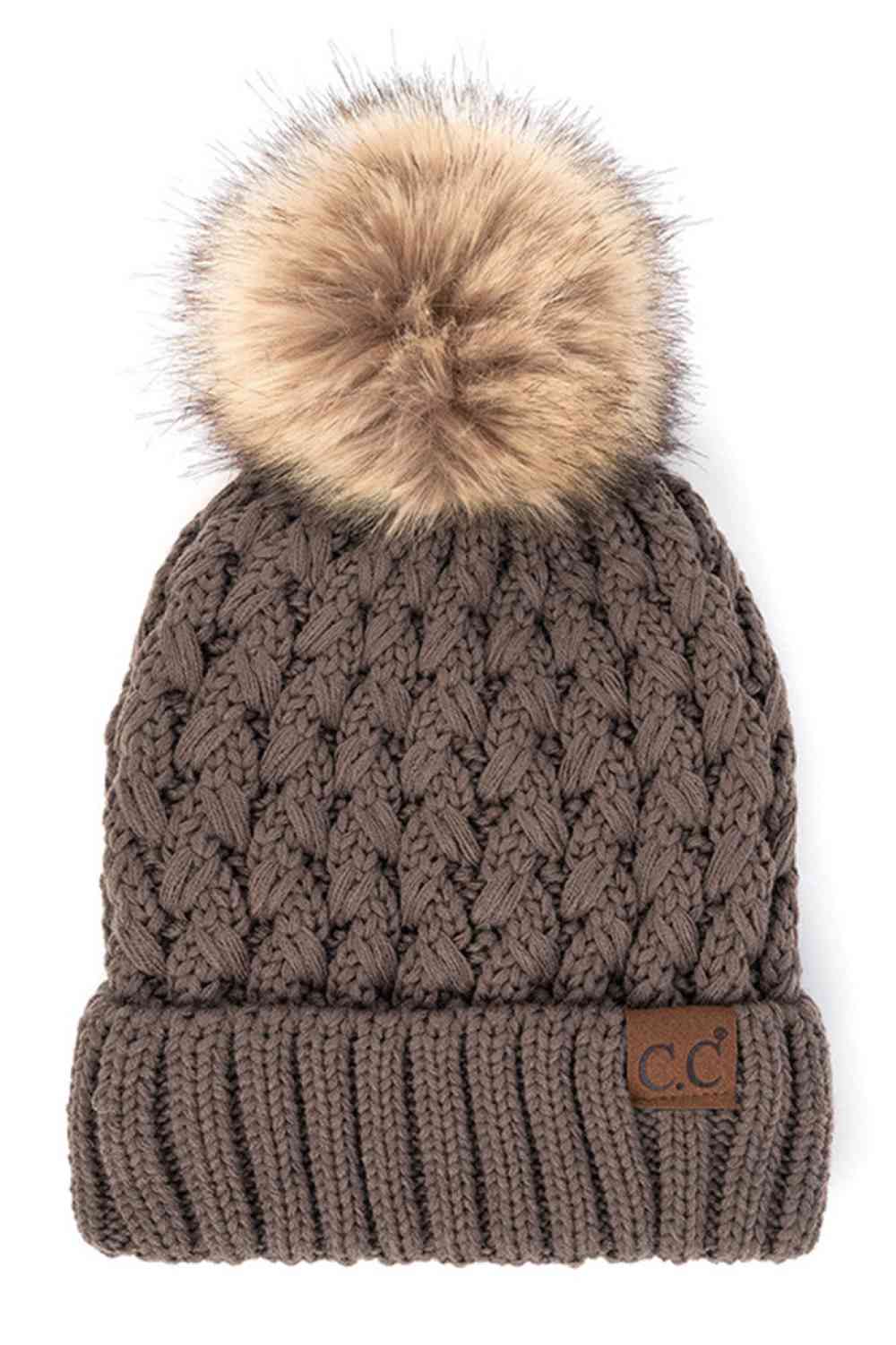 Summit Lattice Pom Beanie