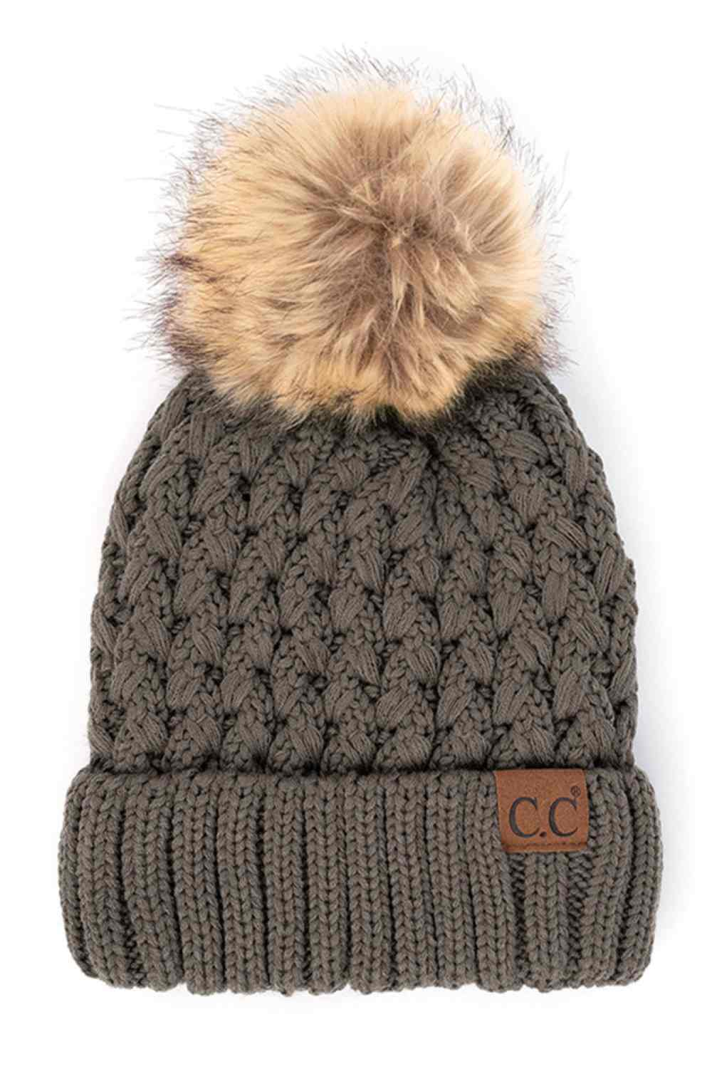Summit Lattice Pom Beanie