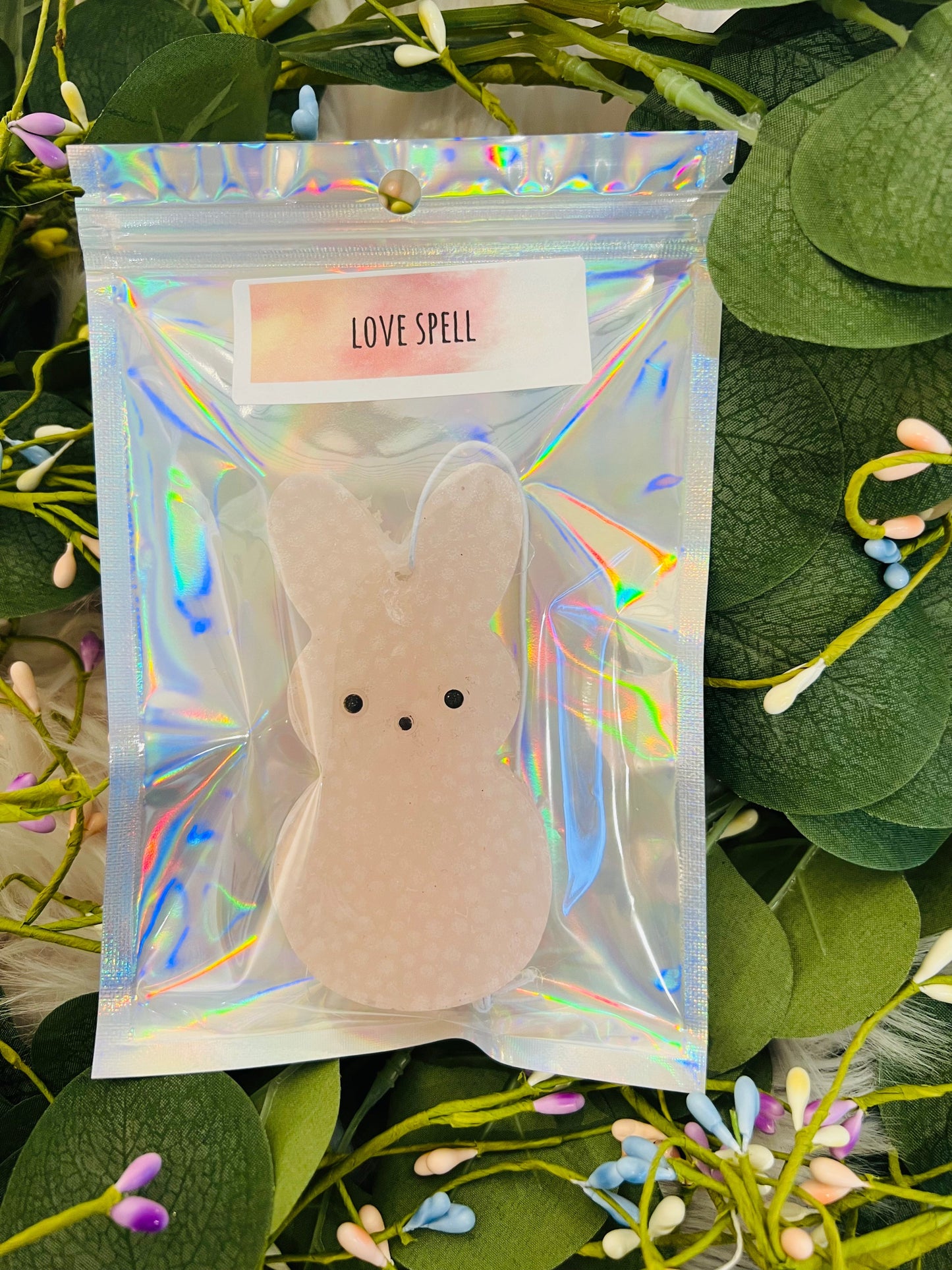 Pink Peep Car Freshie in Love Spell