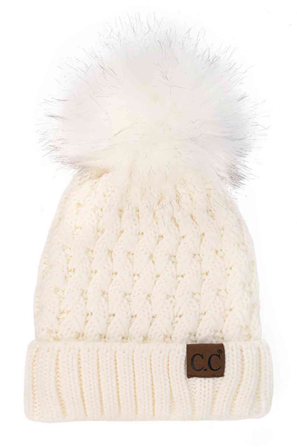 Summit Lattice Pom Beanie