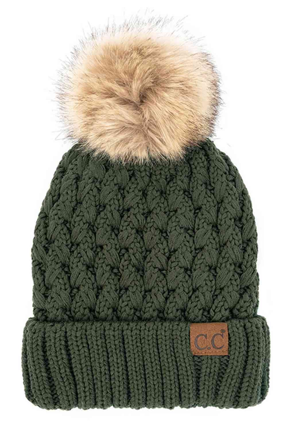 Summit Lattice Pom Beanie