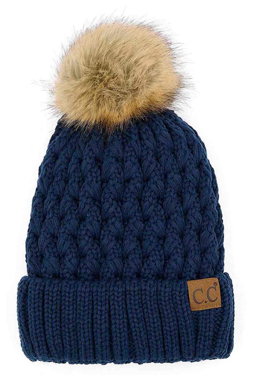 Summit Lattice Pom Beanie