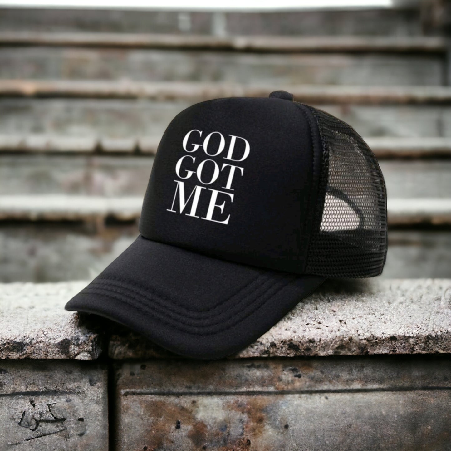 God Got Me Snapback Trucker Hat