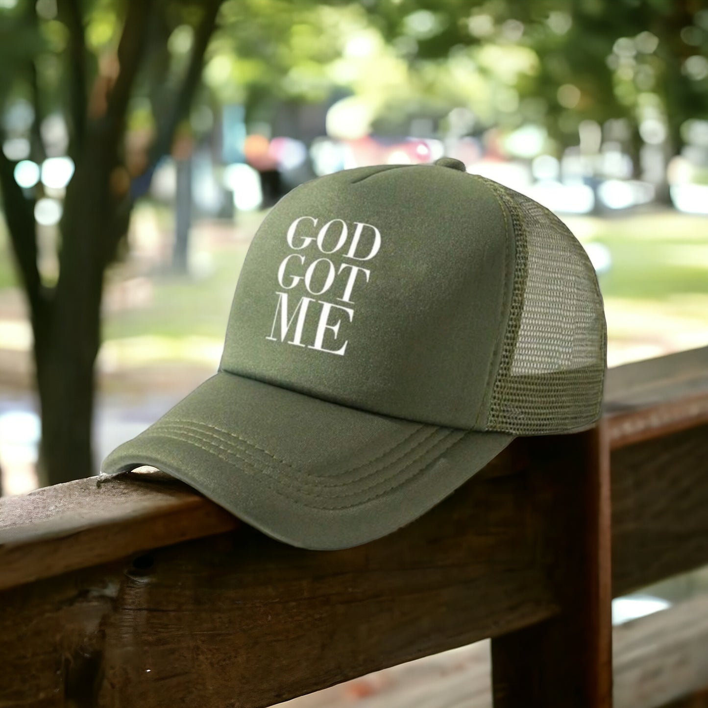 God Got Me Snapback Trucker Hat