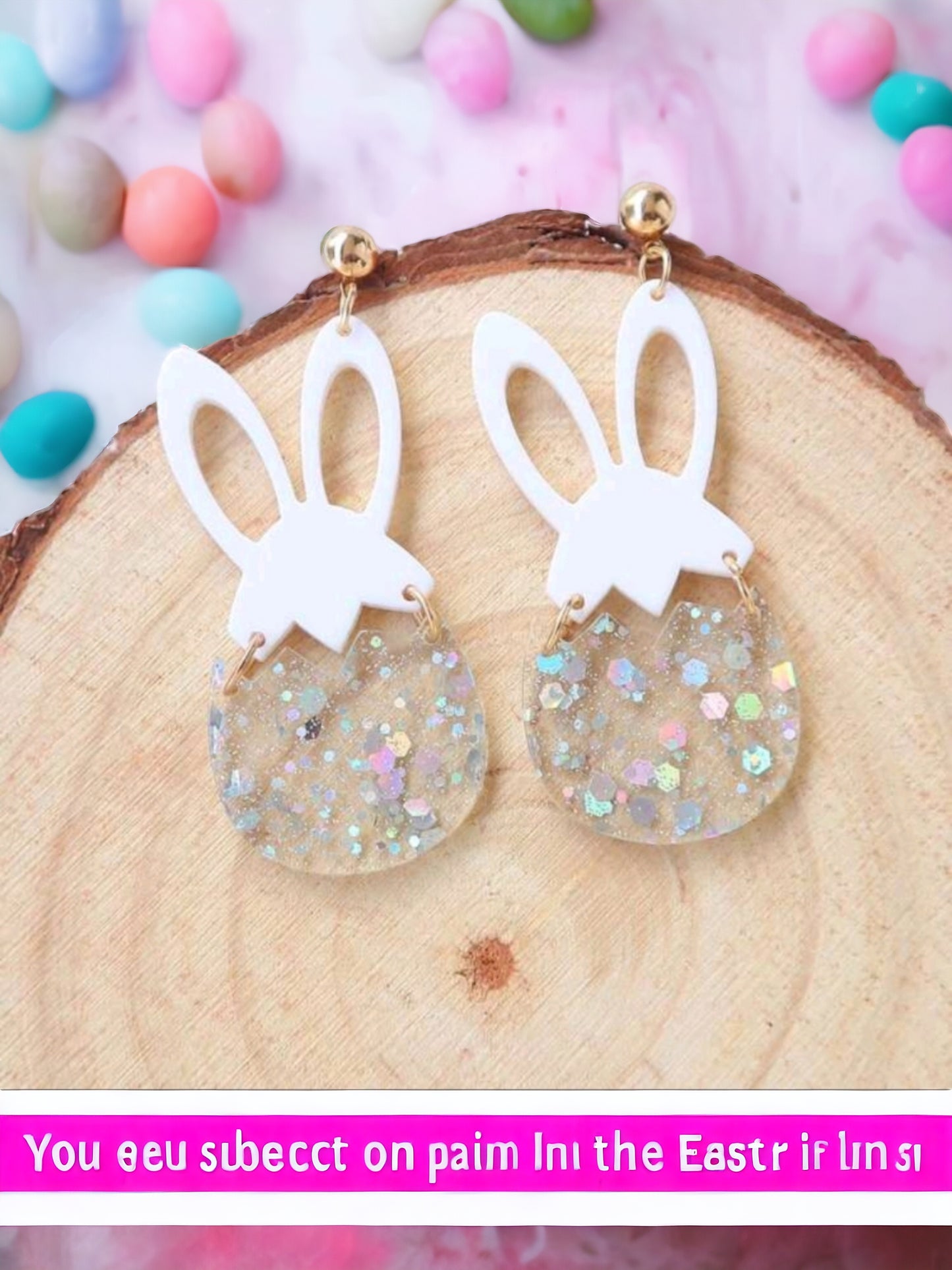 When Easter Comes To Town Drop Egg Earrings