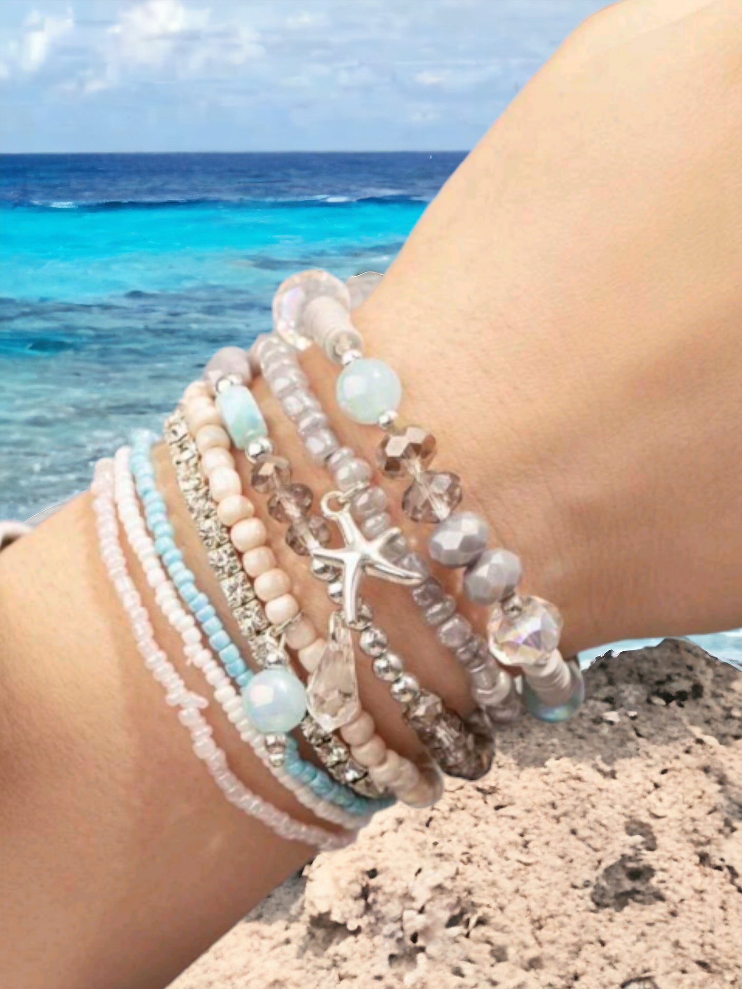 Coastal Waves Bracelet Stack Set