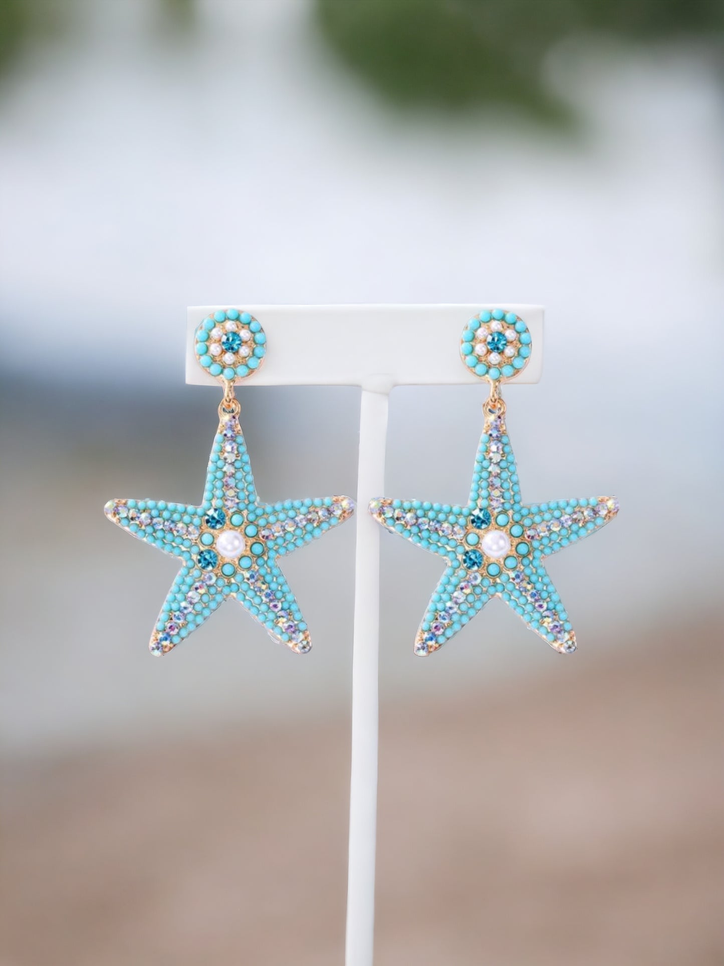 Sally's Glam Starfish Earrings