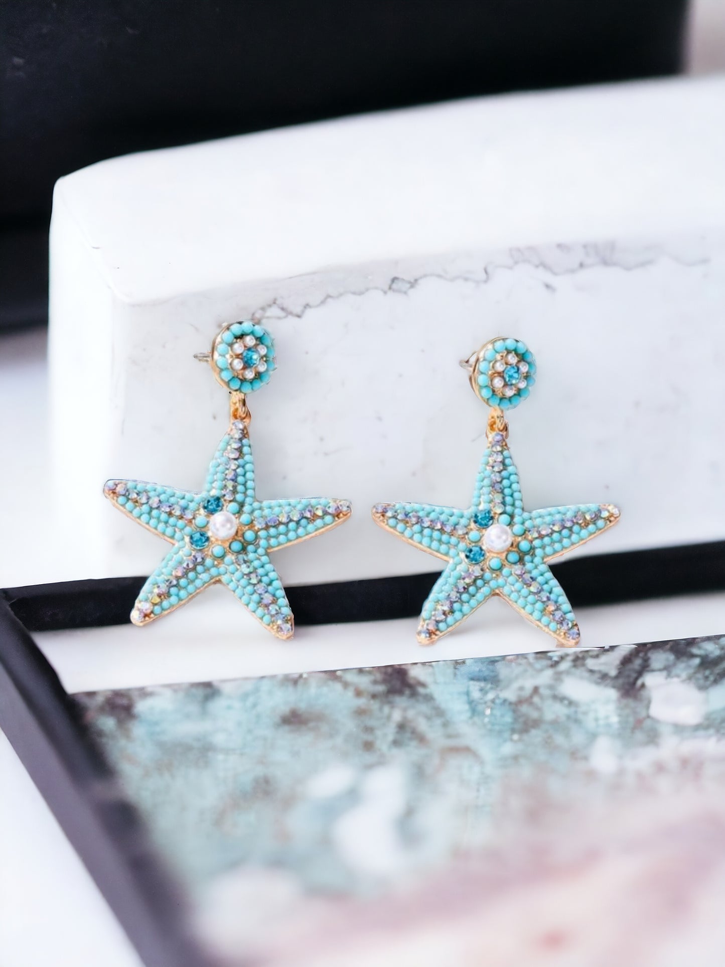 Sally's Glam Starfish Earrings