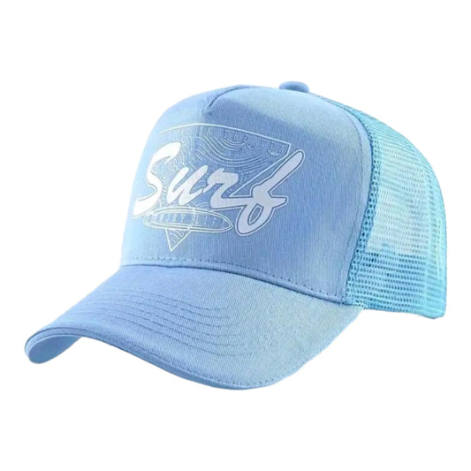 Surf Summer Snapback Mesh Hat - The Bling Barn western fashion jewelry
